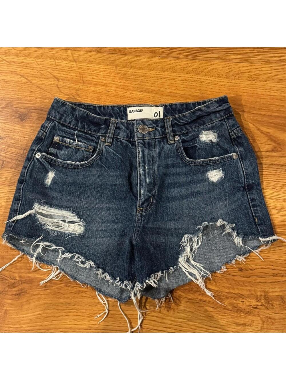 Garage Festival Blue Jean Shorts Size 01